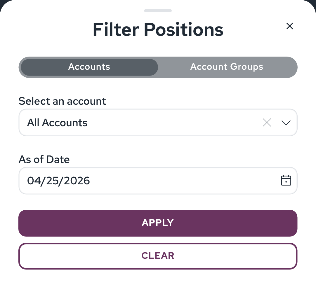 Filter panel